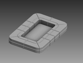 HDML/MGB Life Raft rectangular x 20 1/350 in Tan Fine Detail Plastic
