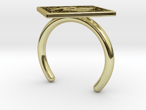 Spring Couplets-blessing in 18K Yellow Gold