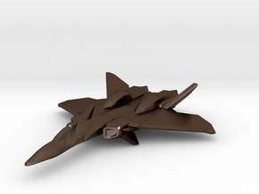 YF-21 Omega 1 1/350 Scale in Polished Bronze Steel