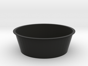 Environmental protection bowl in Black Natural Versatile Plastic: 15mm