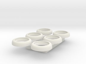 Small Axial Lens Holder - Multiples in White Natural Versatile Plastic