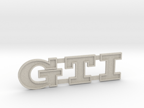 GTI Letter for Lower Grille in Natural Sandstone