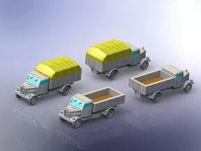 Mercedes L3000 Trucks 1/200 in Tan Fine Detail Plastic