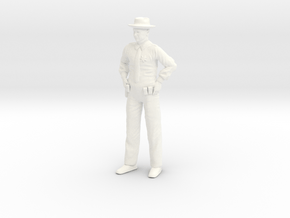 Smokey and the Bandit - Buford - 1.24 in White Processed Versatile Plastic