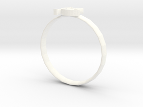 wristband in White Processed Versatile Plastic