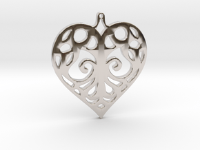 Heart Pendant Tiffanys Enchant Style in Platinum