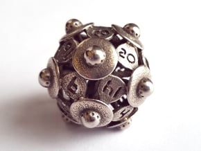 D20 Balanced - UFO in Polished Bronzed-Silver Steel