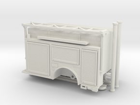 1/87 KME Camden engine body w/ ladder rack v3 in White Natural Versatile Plastic