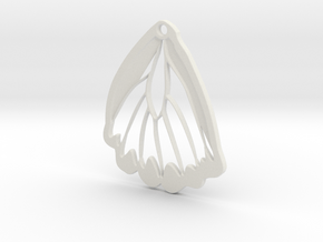 Butterfly wing in White Natural Versatile Plastic