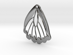 Butterfly wing in Fine Detail Polished Silver