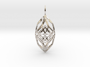 Cocoon of Light (Double Domed) in Rhodium Plated Brass