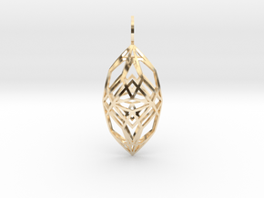 Cocoon of Light (Double Domed) in 14k Gold Plated Brass