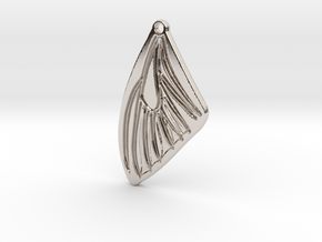 Butterfly wing in Rhodium Plated Brass