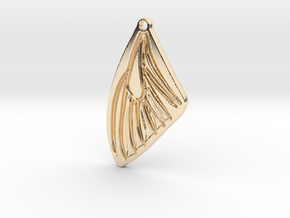 Butterfly wing in 14k Gold Plated Brass
