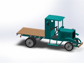 HO 1922 CLYDESDALE 5 TON FLATBED in Tan Fine Detail Plastic