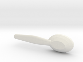 Spoon in White Natural Versatile Plastic