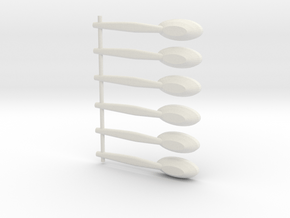 spoon SET  in White Natural Versatile Plastic