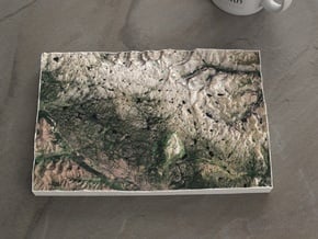 Beartooth, Montana/Wyoming, USA, 1:150000 in Natural Full Color Sandstone
