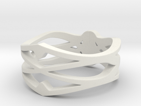 My Awesome Ring Design Ring Size 10 in White Natural Versatile Plastic