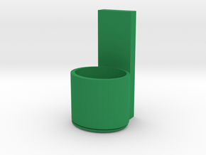 Green functional cup holder in Green Processed Versatile Plastic