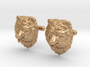 Bear Cufflinks No.1 in Natural Bronze