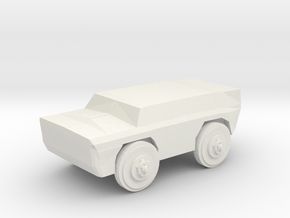 Armour Car Cadillac v150 without Turret in White Natural Versatile Plastic