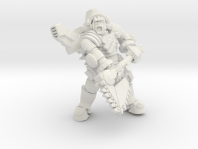 Astroknight Axeman in White Natural Versatile Plastic