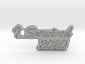 I Survived 2020 Keychain in Aluminum