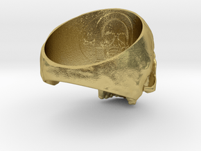 Skull Ring in Natural Brass: 9.75 / 60.875