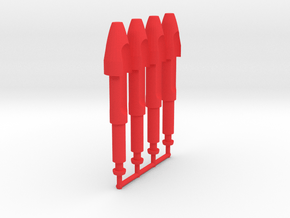 Space Buggy Missiles in Red Processed Versatile Plastic: Medium