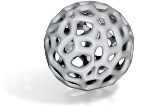 Sphere Voronoi V6 - 1 Inch - 16 Degree in Tan Fine Detail Plastic