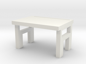 Bed table in White Natural Versatile Plastic