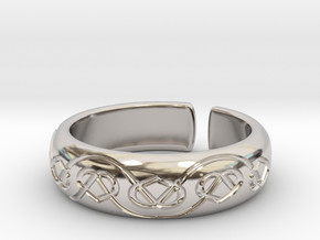 Seven hearts [ring] in Rhodium Plated Brass