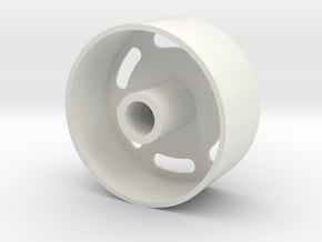 Retro Style in White Natural Versatile Plastic: Medium