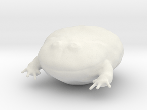 Wednesday Frog in White Natural Versatile Plastic