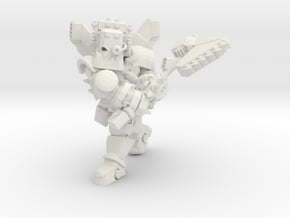 Ork Berserker in White Natural Versatile Plastic