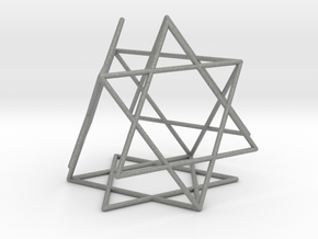 Star-of-David Tetrahedron in Gray PA12: Large