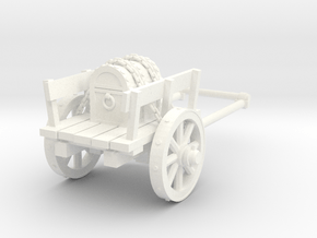2-wheel cart with chest, 28mm in White Processed Versatile Plastic
