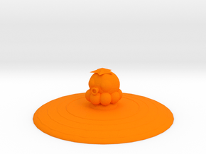 Octopus Silicone Cup Lid in Orange Processed Versatile Plastic