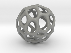 Sphere Voronoi V6 - 1 Inch - 24 Degree in Gray PA12