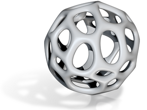 Sphere Voronoi V6 - 26 Degree in Tan Fine Detail Plastic