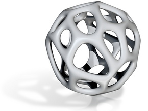Sphere Voronoi V6 - 1 Inch - 28 Degree in Tan Fine Detail Plastic