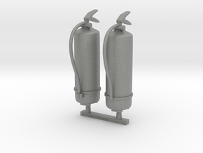 Fire Extinguisher 01. 1:12 scale x2 Units in Gray PA12