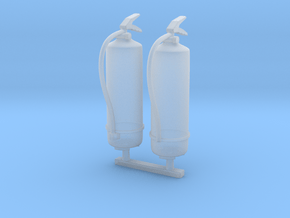 Fire Extinguisher 01. 1:12 scale x2 Units in Smooth Fine Detail Plastic