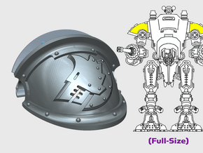 Iron Wolf - MI:1 Squire Knight Pauldrons in Tan Fine Detail Plastic