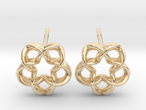 Magic5 Ear Studs in 14k Gold Plated Brass