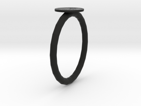 Ring in Black Natural Versatile Plastic