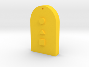  Phone key in Yellow Processed Versatile Plastic