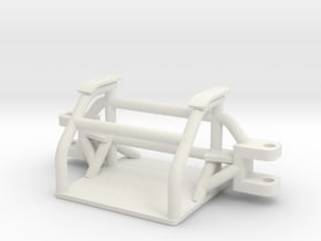 Custom front axle for pulling tractor in White Natural Versatile Plastic