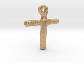 Oak Island Lead Cross Pendant in Natural Bronze